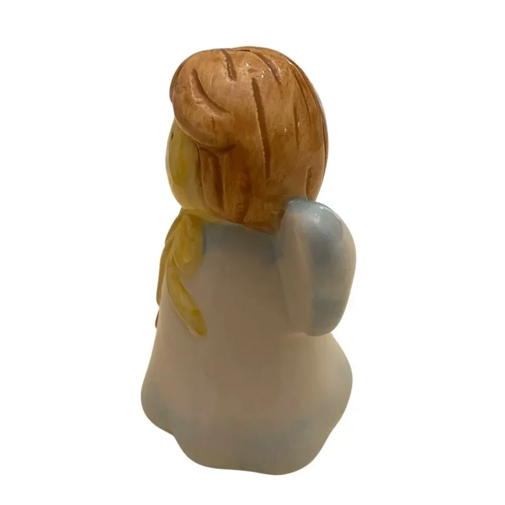 Two Vintage Ceramic Angel Girls Salt and Pepper Shakers - Christmas Table Decor